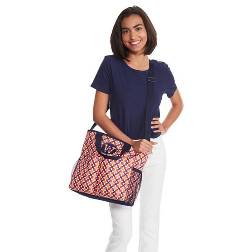 Thirty One Crossbody Organizing Tote Tropical Twist NWT